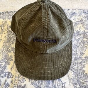 Patagonia Olive Green Corduroy Cap